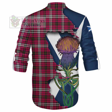 Tartan Vibes Clothing Little Tartan Family Crest Ghillie Kilt Shirt Scottish Thistle Celtic Inspired