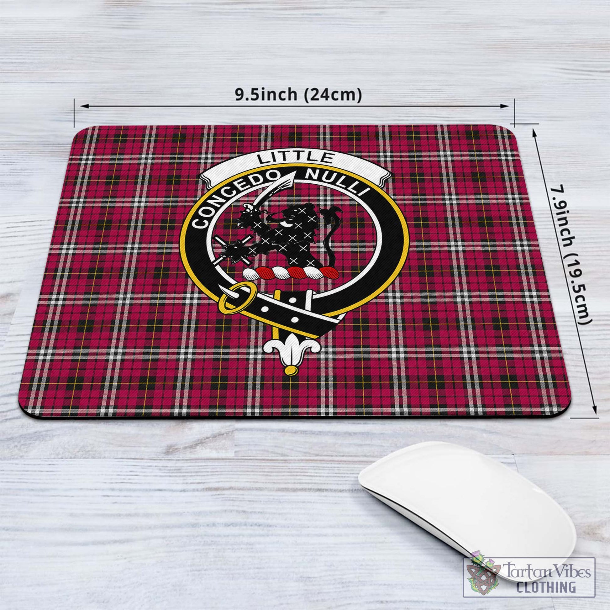 Tartan Vibes Clothing Little Tartan Mouse Pad with Family Crest