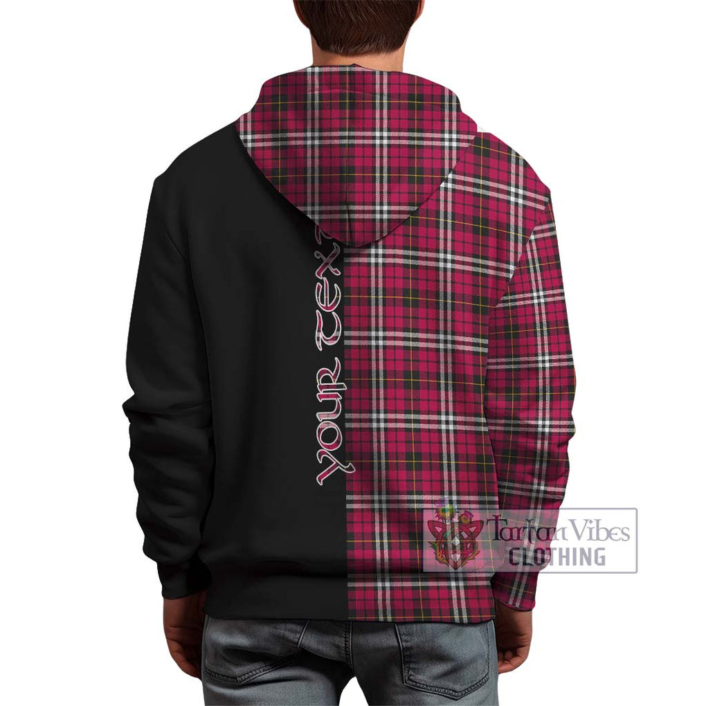 Little Tartan Hoodie with Family Crest and Half Of Me Style - Tartanvibesclothing Shop