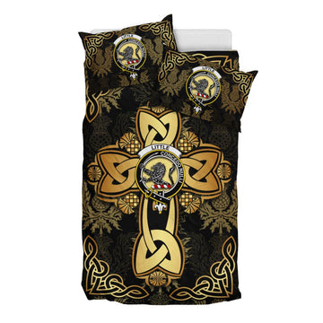 Little Clan Bedding Sets Gold Thistle Celtic Style
