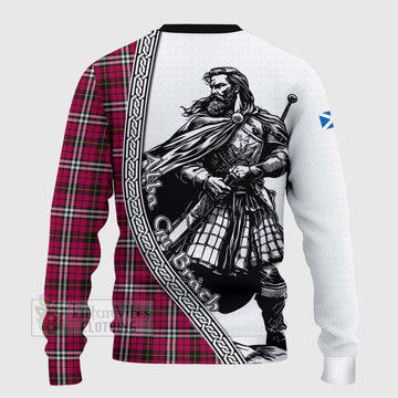 Tartan Vibes Clothing Little Tartan Clan Crest Knitted Sweater with Highlander Warrior Celtic Style