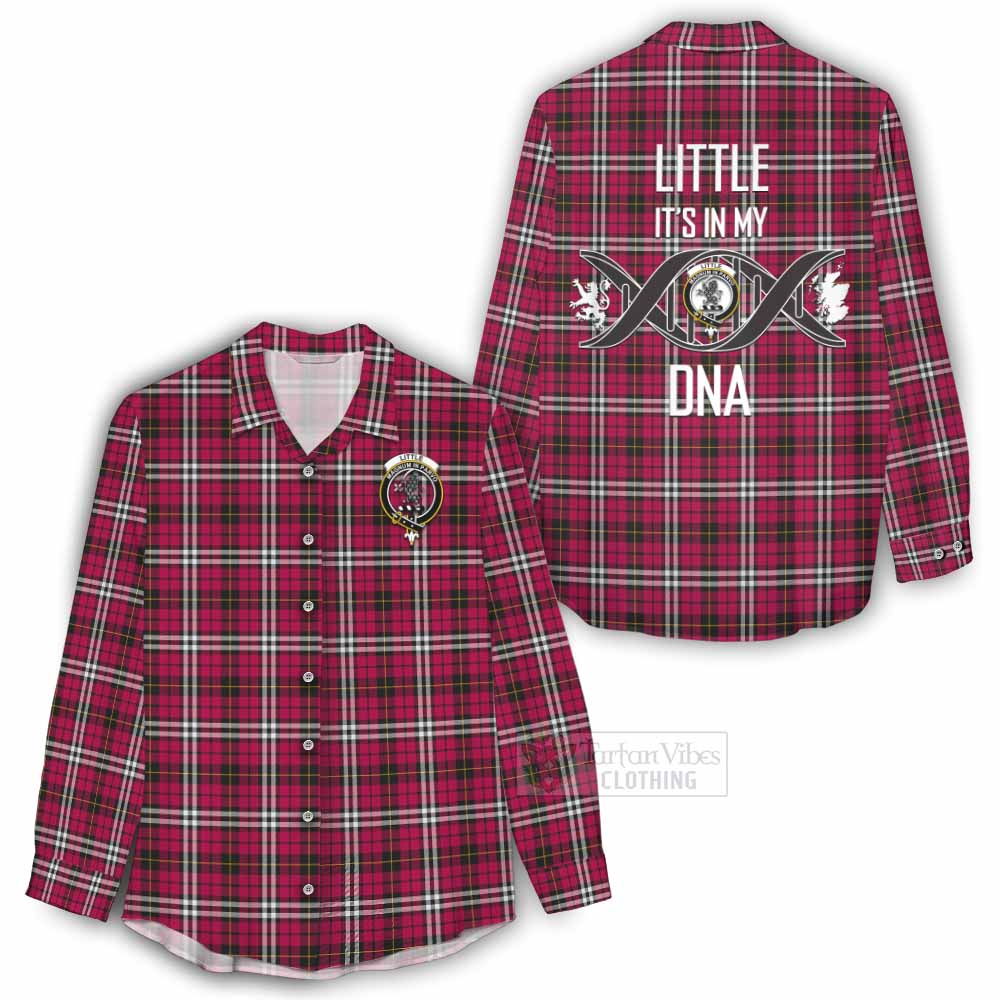 Tartan Vibes Clothing Little Tartan Women's Casual Shirt with Family Crest DNA In Me Style