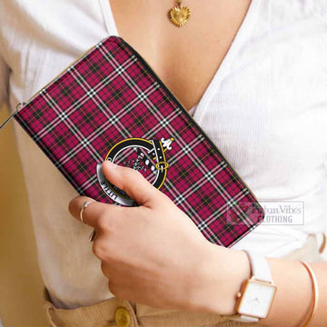 Little Tartan Women's Leather Wallet with Family Crest