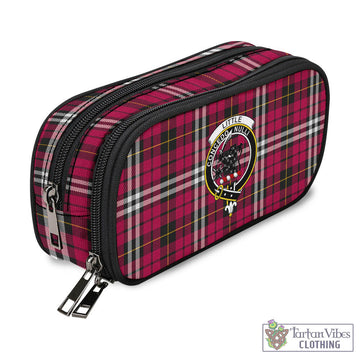Little Tartan Pen and Pencil Case with Family Crest