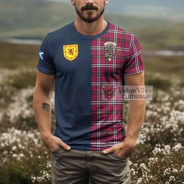 Tartan Vibes Clothing Little Tartan T-Shirt Alba with Scottish Lion Royal Arm Half Style