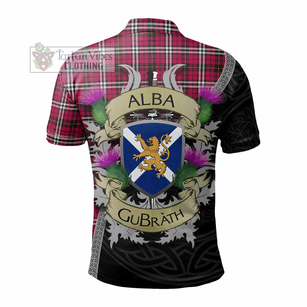 Tartan Vibes Clothing Little Tartan Family Crest Polo Shirt Lion Rampant Royal Thistle Shield Celtic Inspired