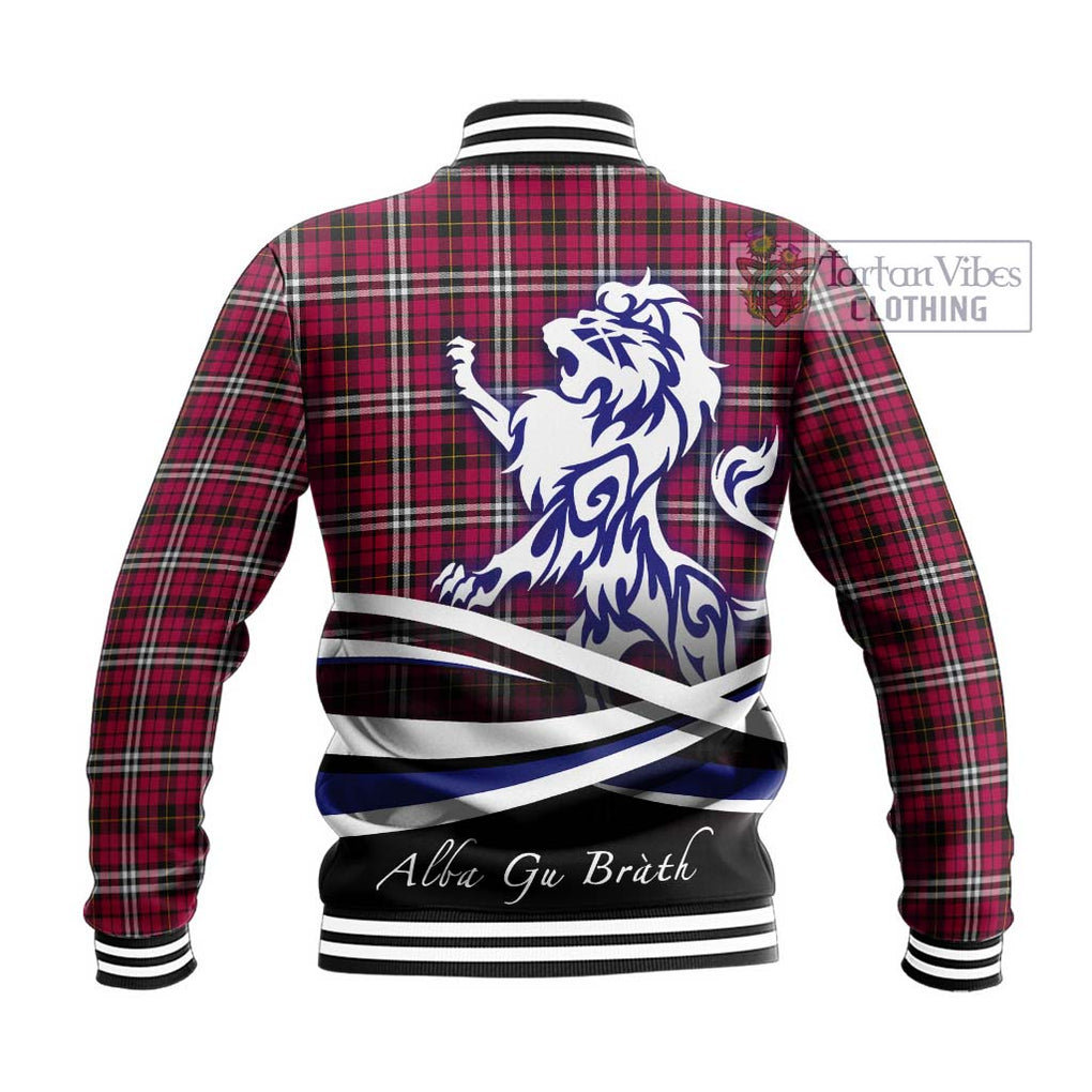 Little Tartan Baseball Jacket with Alba Gu Brath Regal Lion Emblem - Tartan Vibes Clothing