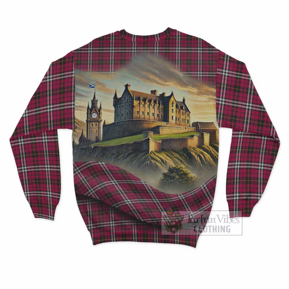 Tartan Vibes Clothing Little Tartan Family Crest Sweatshirt with Scottish Ancient Castle Style