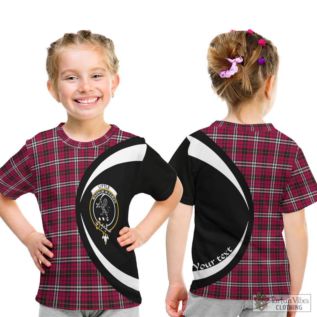 Little Tartan Kid T-Shirt with Family Crest Circle Style - Tartan Vibes Clothing