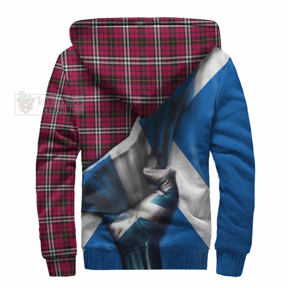 Tartan Vibes Clothing Little Tartan Sherpa Hoodie with Family Crest Scotland Patriotic Style