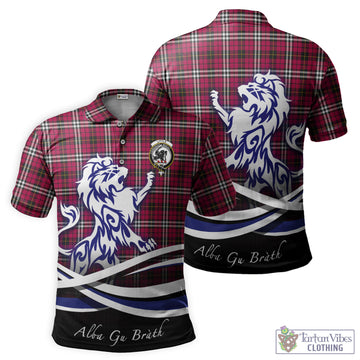 Little Tartan Polo Shirt with Alba Gu Brath Regal Lion Emblem