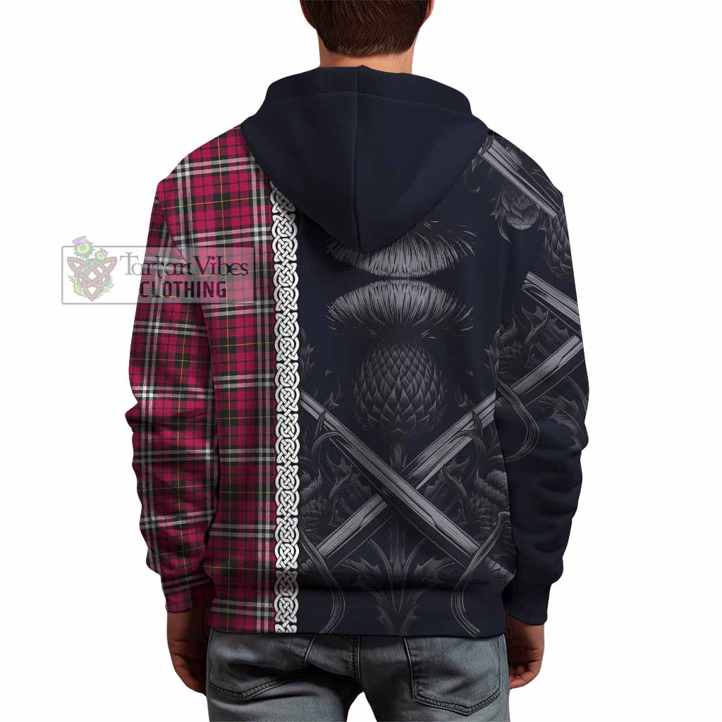 Tartan Vibes Clothing Little Tartan Hoodie with Family Crest Cross Sword Thistle Celtic Vibes