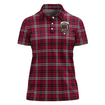 Little Tartan Polo Shirt with Family Crest For Women