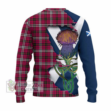 Tartan Vibes Clothing Little Tartan Family Crest Knitted Sweater Scottish Thistle Celtic Inspired