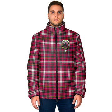 Little Tartan Padded Jacket with Family Crest
