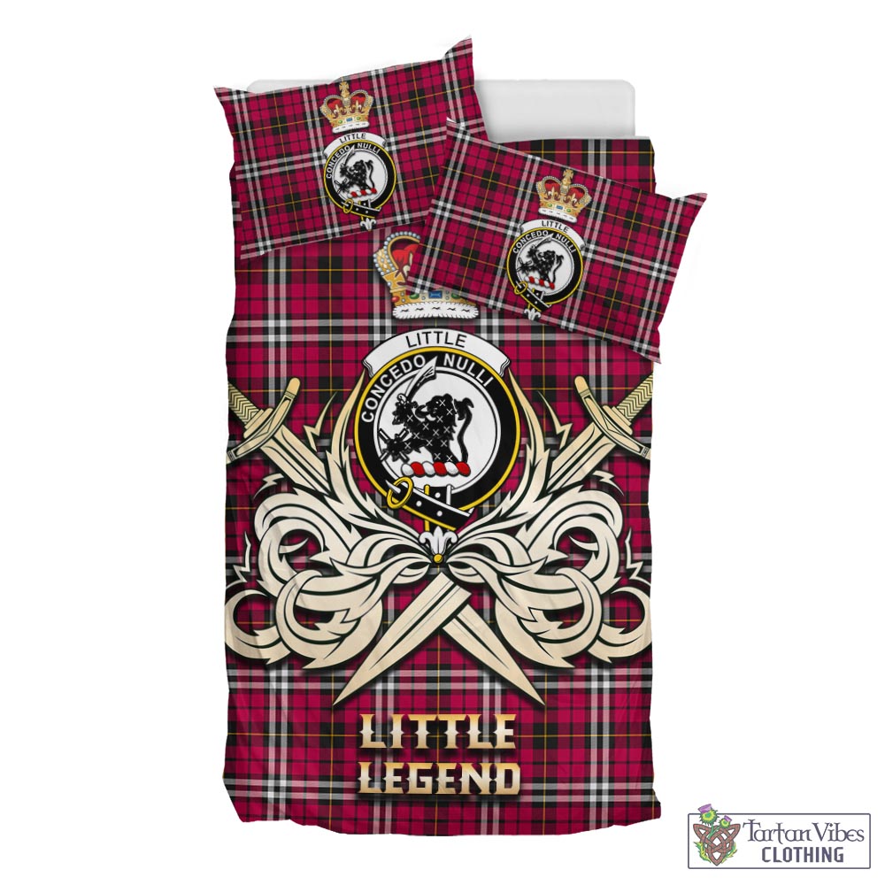 Tartan Vibes Clothing Little Tartan Bedding Set with Clan Crest and the Golden Sword of Courageous Legacy
