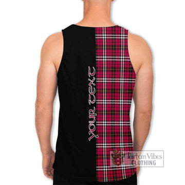 Little Tartan Men's Tank Top with Family Crest and Half Of Me Style - Tartanvibesclothing Shop