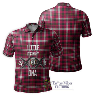 Little Tartan Polo Shirt with Family Crest DNA In Me Style - Tartanvibesclothing Shop