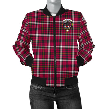 Little Tartan Bomber Jacket with Family Crest