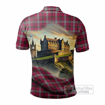 Tartan Vibes Clothing Little Tartan Family Crest Polo Shirt with Scottish Ancient Castle Stype
