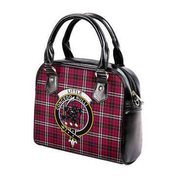 Little Tartan Shoulder Handbags with Family Crest