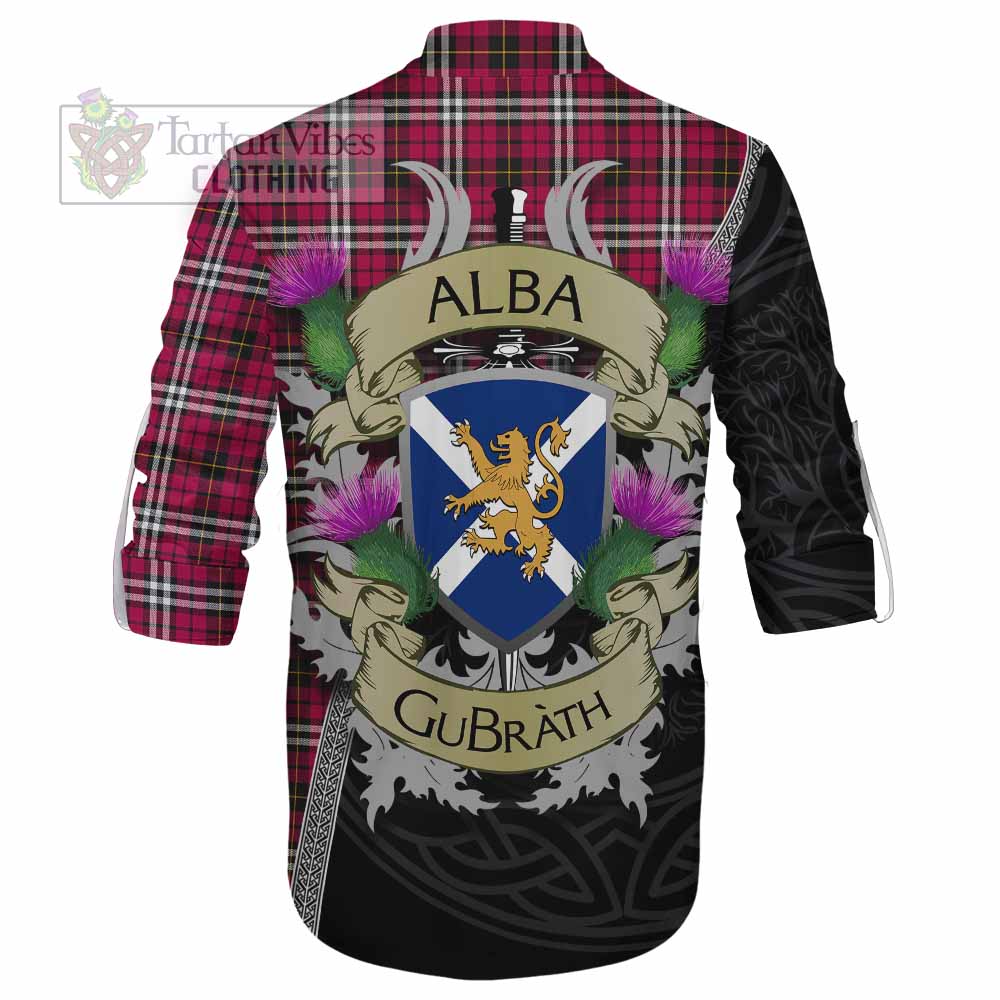 Tartan Vibes Clothing Little Tartan Family Crest Ghillie Kilt Shirt Lion Rampant Royal Thistle Shield Celtic Inspired