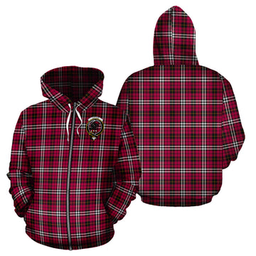 Little Tartan Hoodie with Family Crest