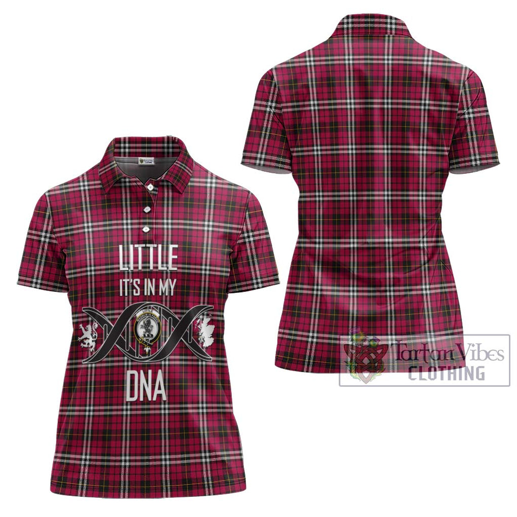 Little Tartan Women's Polo Shirt with Family Crest DNA In Me Style - Tartanvibesclothing Shop