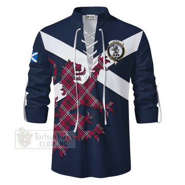 Tartan Vibes Clothing Little Tartan Lion Rampant Ghillie Kilt Shirt Proudly Display Your Heritage with Alba Gu Brath and Clan Name