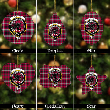 Little Tartan Christmas Ornaments with Family Crest