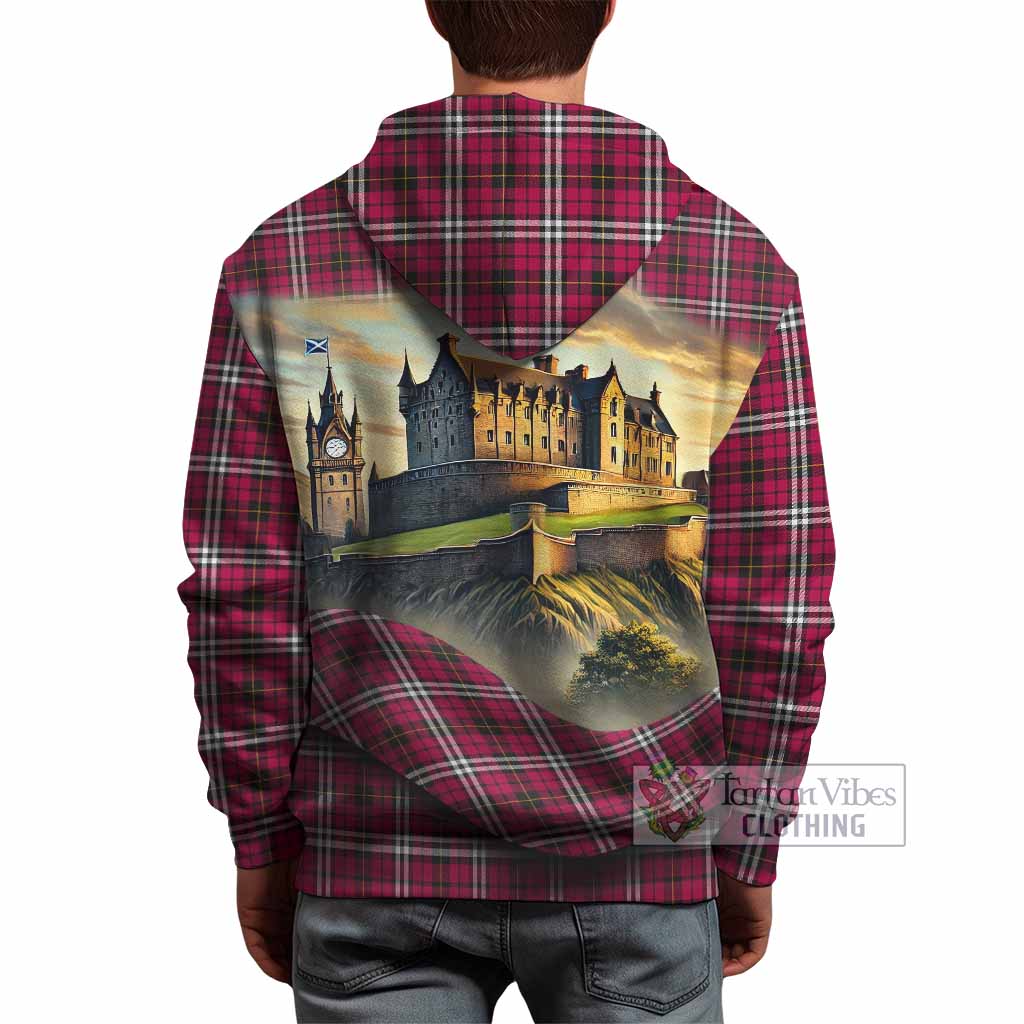 Tartan Vibes Clothing Little Tartan Family Crest Hoodie with Scottish Ancient Castle Style