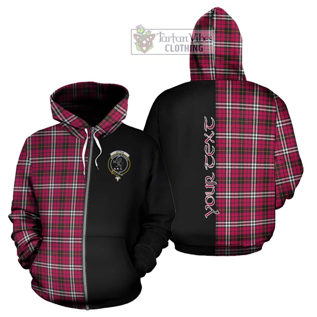 Little Tartan Hoodie with Family Crest and Half Of Me Style - Tartanvibesclothing Shop