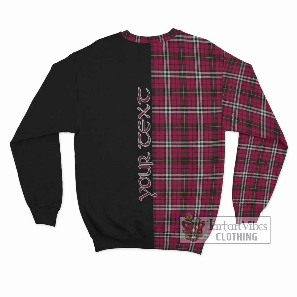 Little Tartan Sweatshirt with Family Crest and Half Of Me Style - Tartanvibesclothing Shop