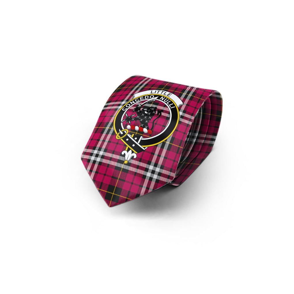 Little Tartan Classic Necktie with Family Crest - Tartan Vibes Clothing