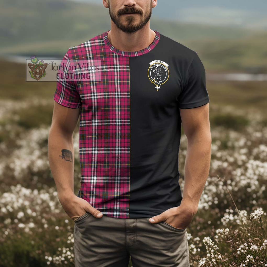 Little Tartan T-Shirt with Family Crest and Half Of Me Style - Tartanvibesclothing Shop