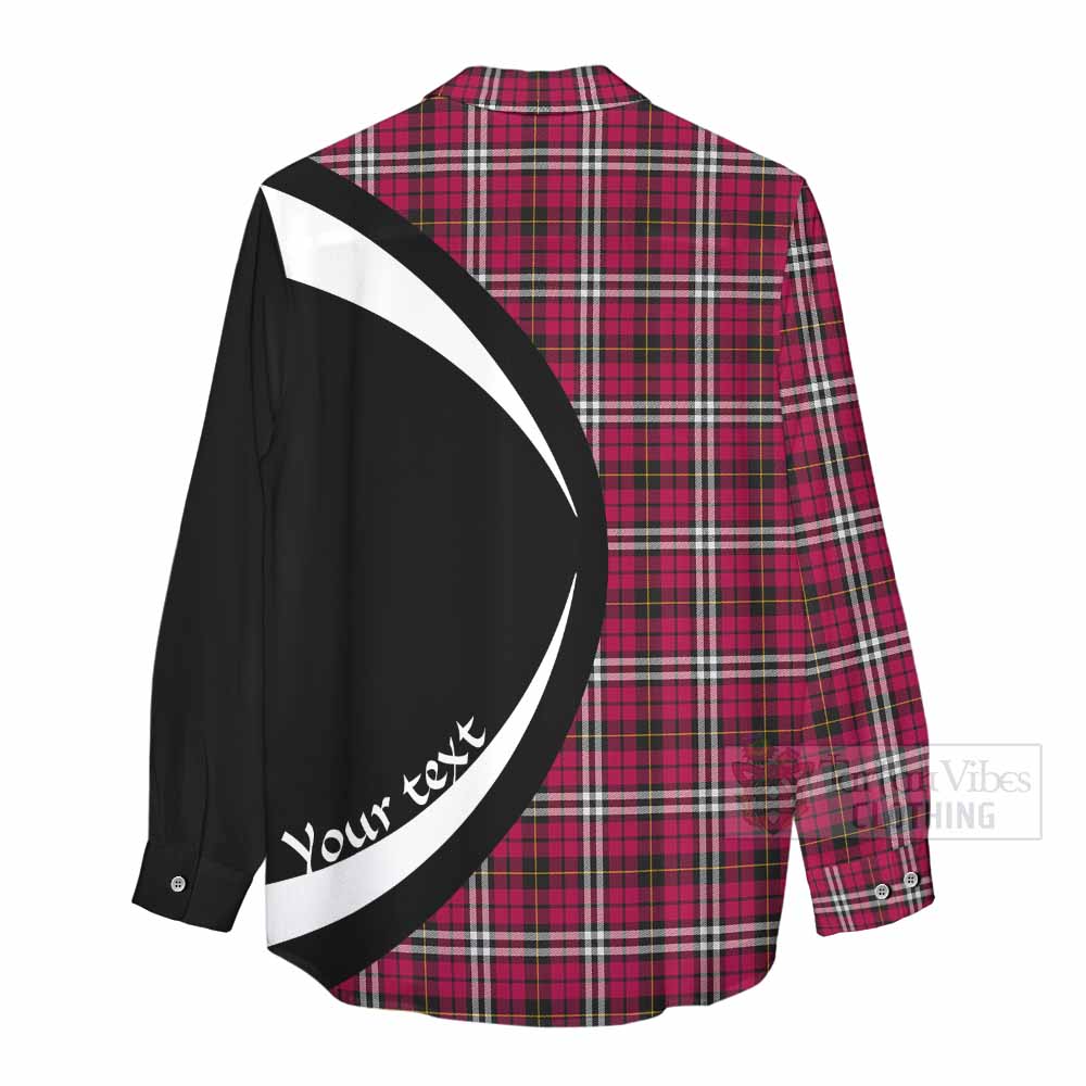 Tartan Vibes Clothing Little Tartan Women's Casual Shirt with Family Crest Circle Style