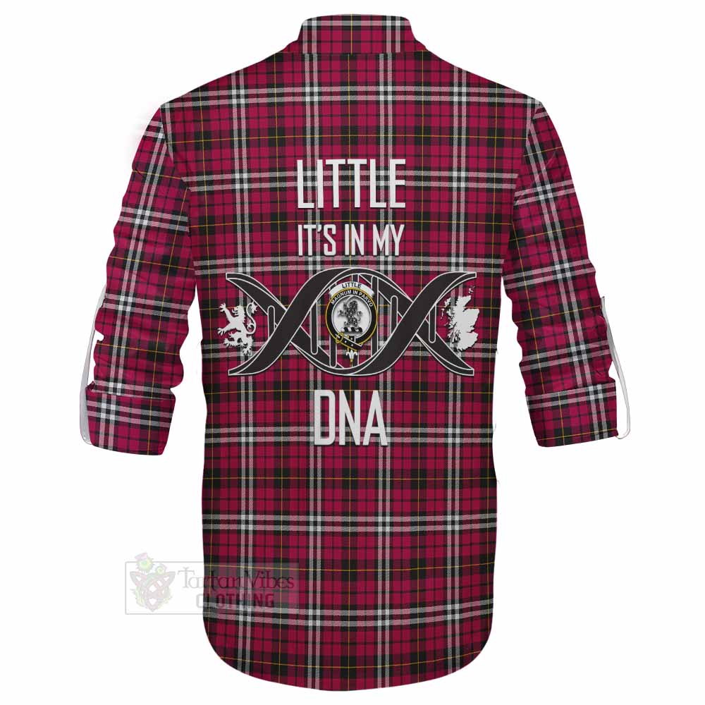 Tartan Vibes Clothing Little Tartan Ghillie Kilt Shirt with Family Crest DNA In Me Style