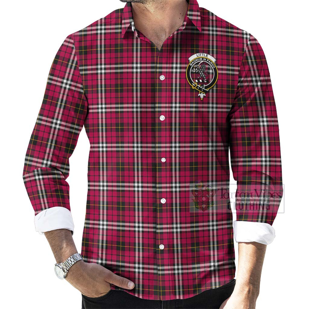Tartan Vibes Clothing Little Tartan Long Sleeve Button Shirt with Family Crest Celtic Skull Style