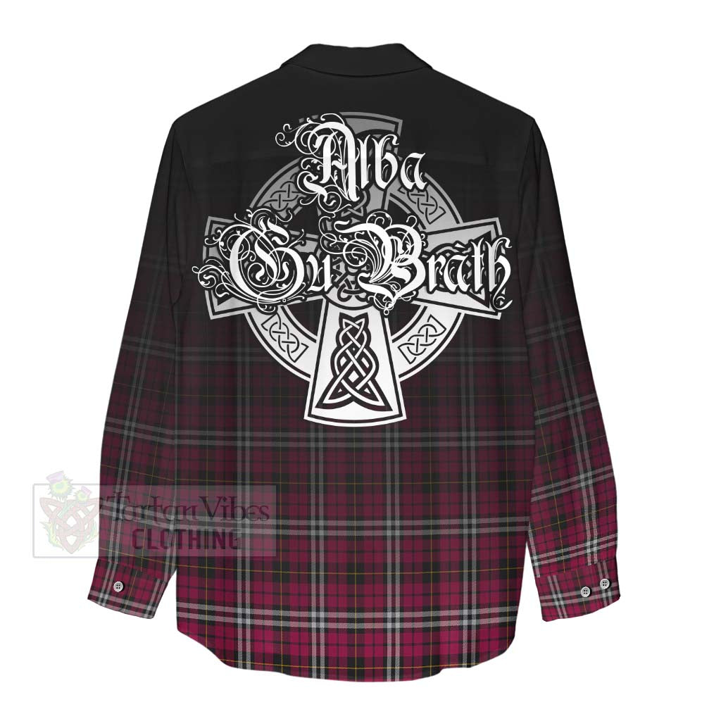 Tartan Vibes Clothing Little Tartan Women's Casual Shirt Featuring Alba Gu Brath Family Crest Celtic Inspired