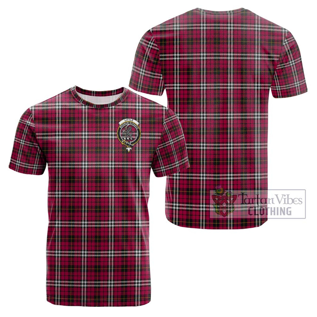 Little Tartan Cotton T-Shirt with Family Crest Kid's Shirt - Tartanvibesclothing Shop