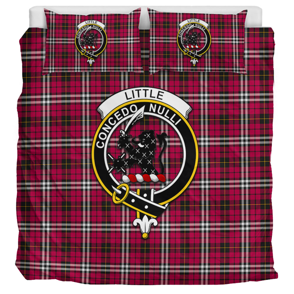 Little Tartan Bedding Set with Family Crest UK Bedding Set UK Super King 104*94 inch - Tartan Vibes Clothing