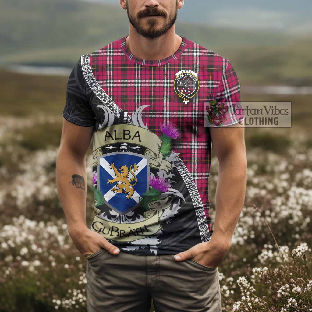 Tartan Vibes Clothing Little Tartan Family Crest T-Shirt Lion Rampant Royal Thistle Shield Celtic Inspired