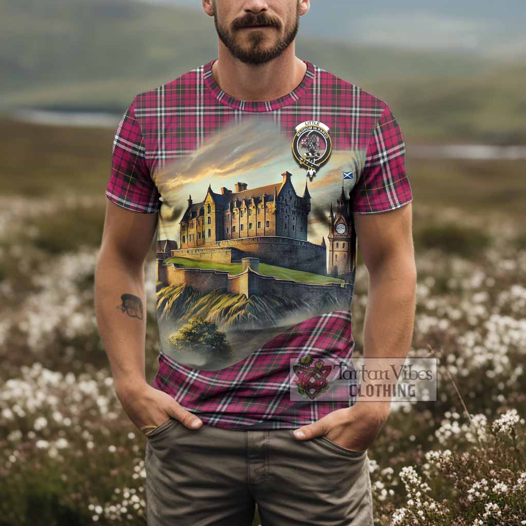 Tartan Vibes Clothing Little Tartan Family Crest T-Shirt with Scottish Ancient Castle Stype