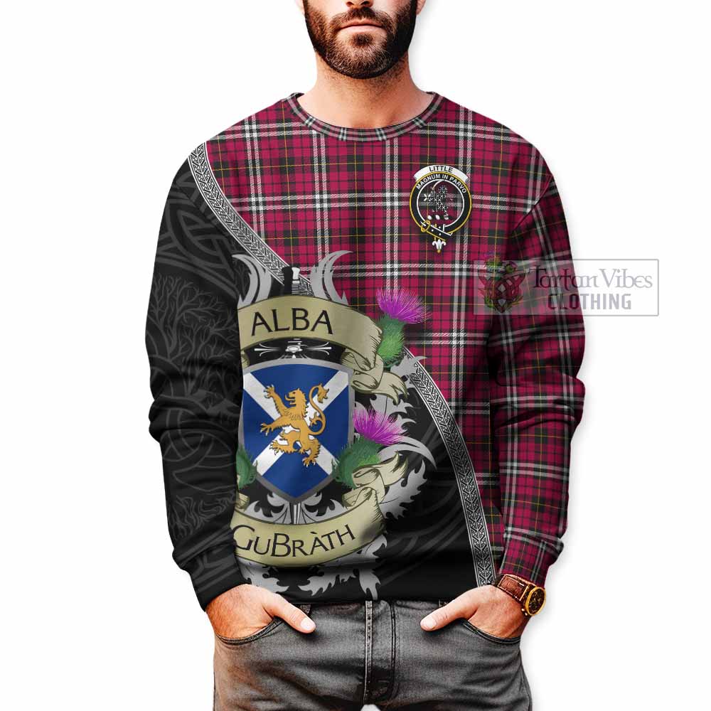 Tartan Vibes Clothing Little Tartan Family Crest Sweatshirt Lion Rampant Royal Thistle Shield Celtic Inspired