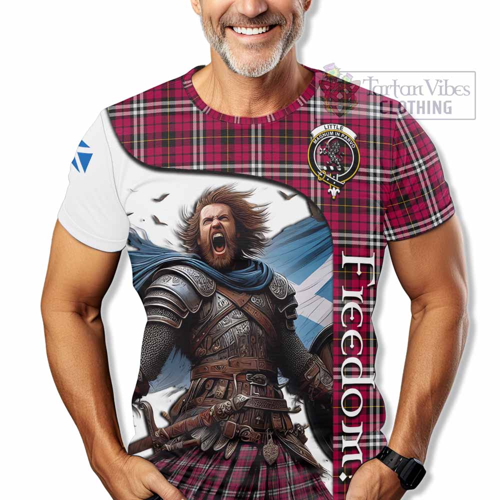 Little Crest Tartan T-Shirt Inspired by the Freedom of Scottish Warrior