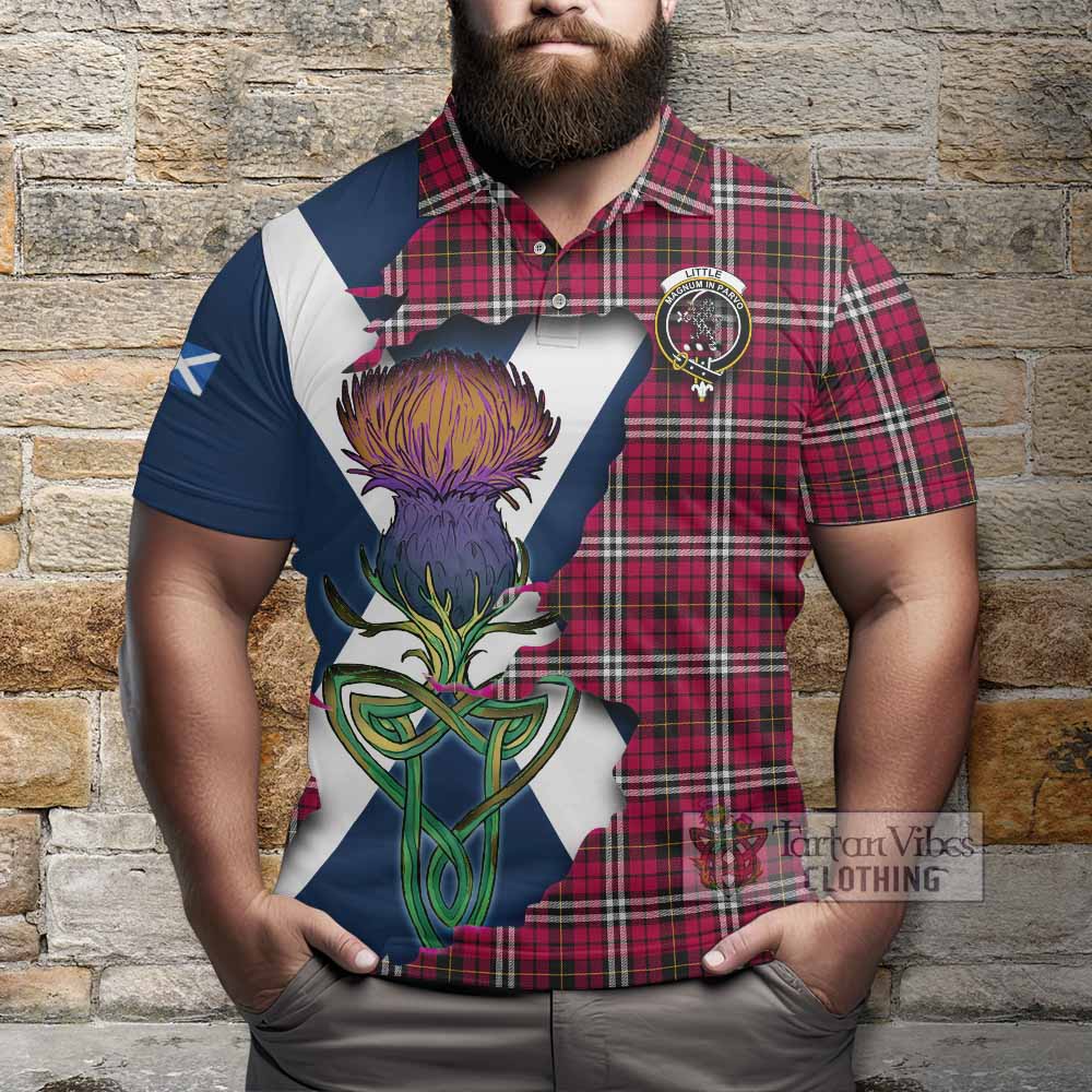 Tartan Vibes Clothing Little Tartan Family Crest Polo Shirt Scottish Thistle Celtic Inspired