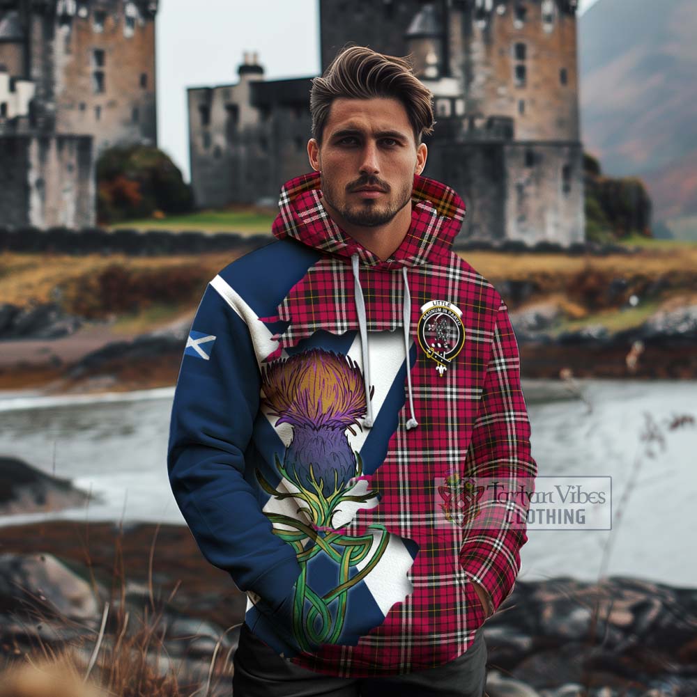 Tartan Vibes Clothing Little Tartan Family Crest Cotton Hoodie Scottish Thistle Celtic Inspired