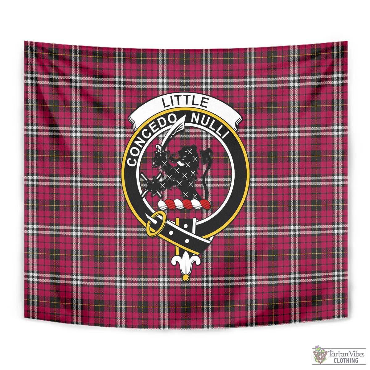 Tartan Vibes Clothing Little Tartan Tapestry Wall Hanging and Home Decor for Room with Family Crest