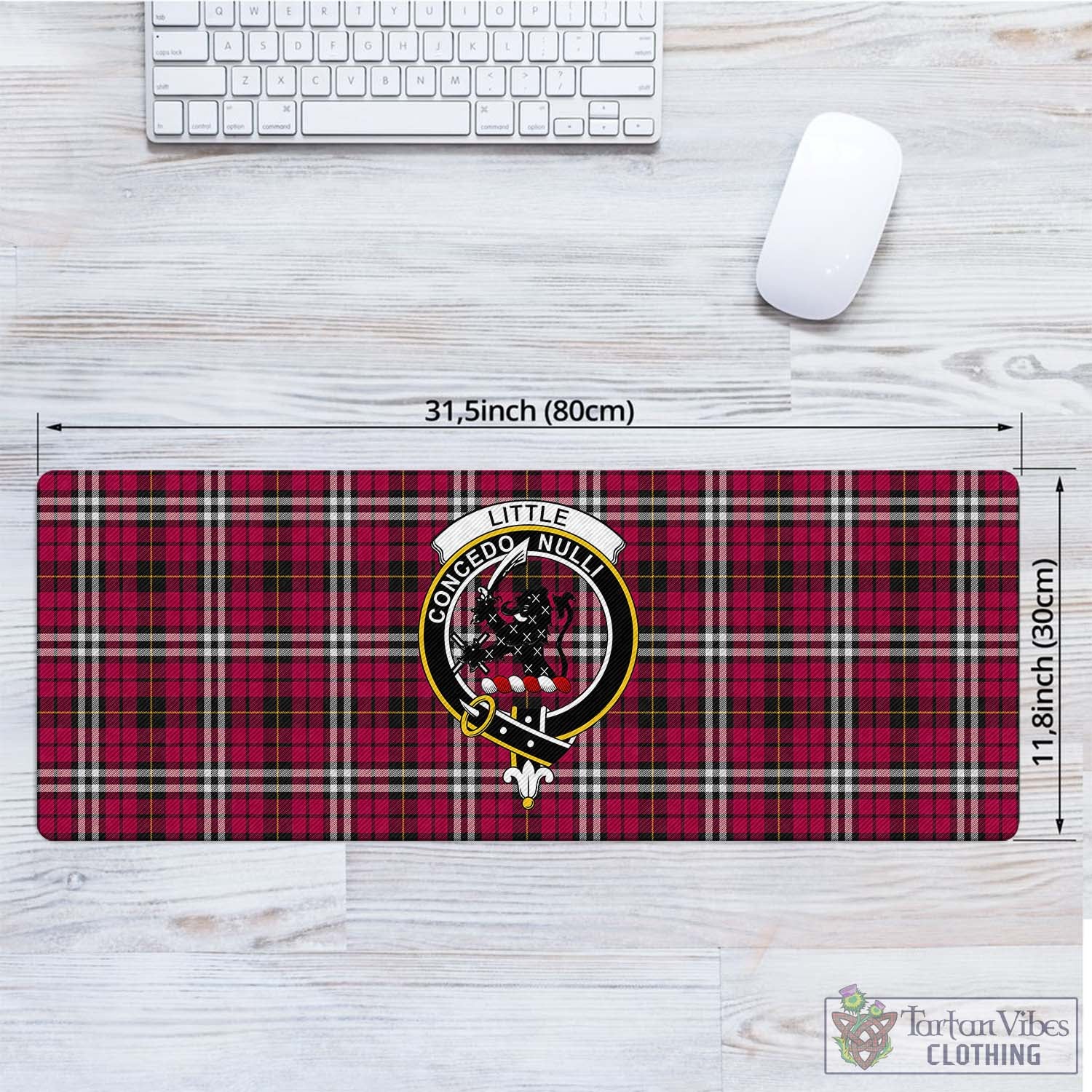 Tartan Vibes Clothing Little Tartan Mouse Pad with Family Crest