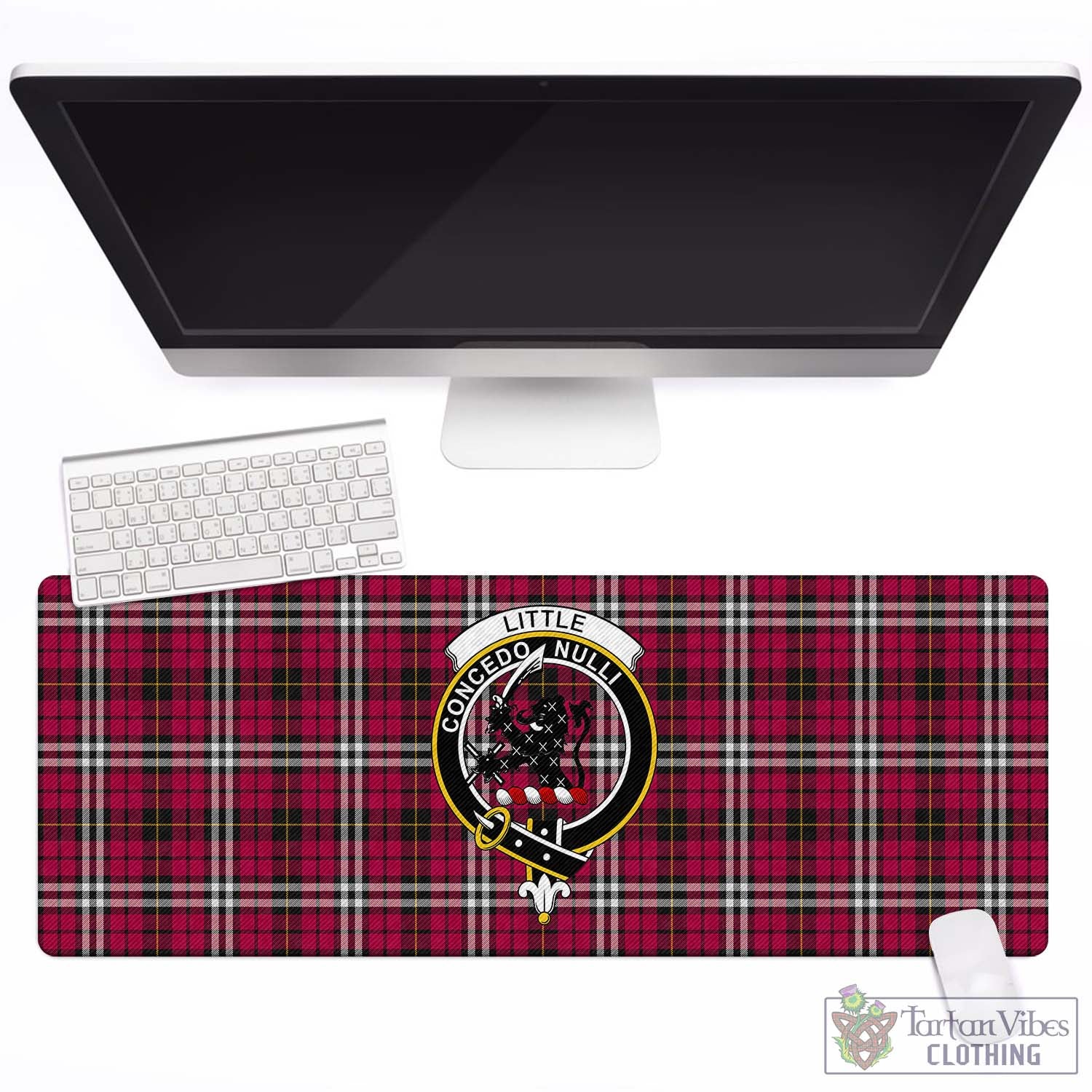 Tartan Vibes Clothing Little Tartan Mouse Pad with Family Crest